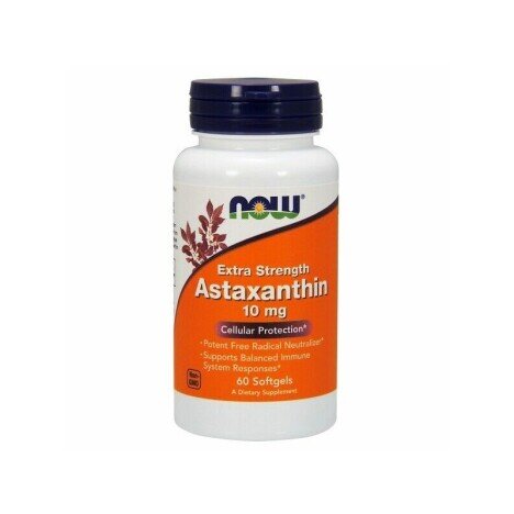 NOW Foods Astaxanthin (Astaxantina) 10mg - 60 Capsule